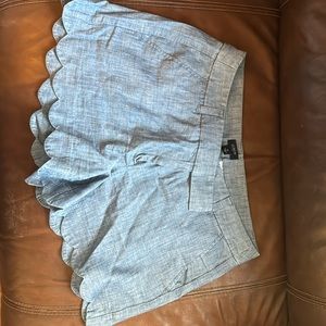 J Crew size 8 scalloped shorts